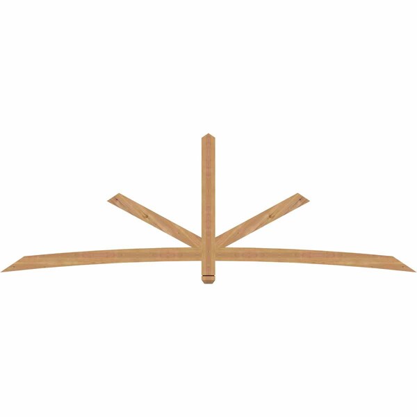 Ekena Millwork Alberta Smooth Timber Gable Bracket, Western Red Cedar, 108"W x 36"H x 1 1/2"D x 3 1/2"F, 8/12 Pitch GBW108X36X0204ALB00SWR - main